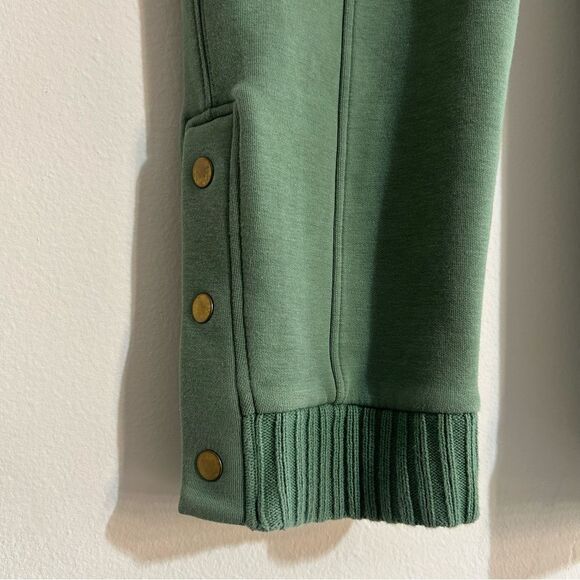 Anthropologie Saturday Sunday Dylan Cropped Joggers Sage Green Size Medium - Picture 3 of 11